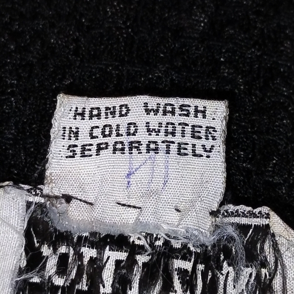 Vintage Black Chiffon Dress with Gold Sequin & Beaded Bodice – Holiday Glam Cock - Picture 8 of 9